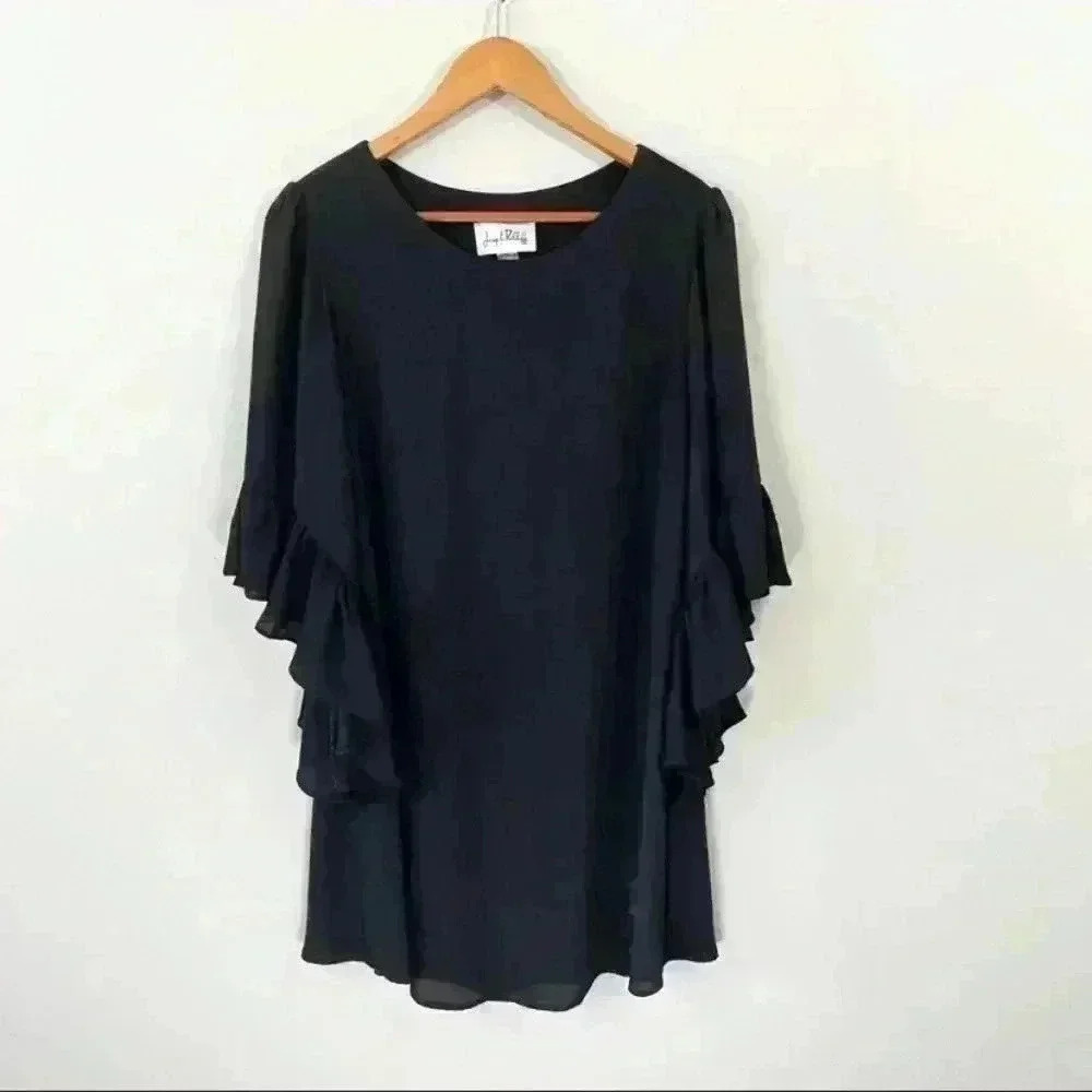 Joseph Ribkoff black shift dress